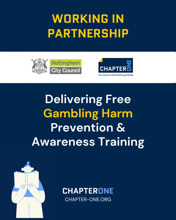 Delivering free gambling harm prevention and awareness training in partnership with various organizations.