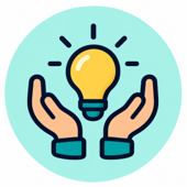 Hands holding lightbulb