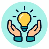 Hands holding lightbulb