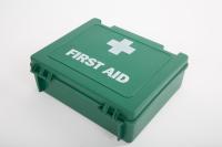 Green first aid box