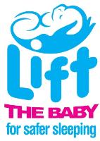 Lift the baby for safer sleep campaign logo