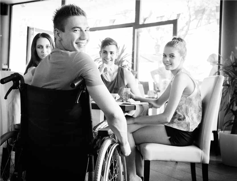 image of group of disabled young people