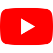 YouTube icon showing a play button