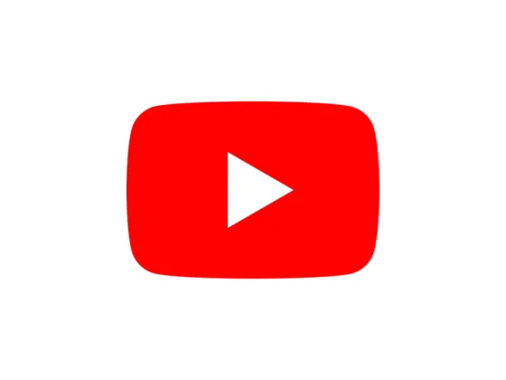 YouTube icon showing a play button