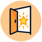 star in doorway