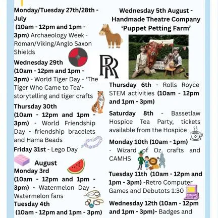 Bassetlaw Museum Summer 2026 Activities