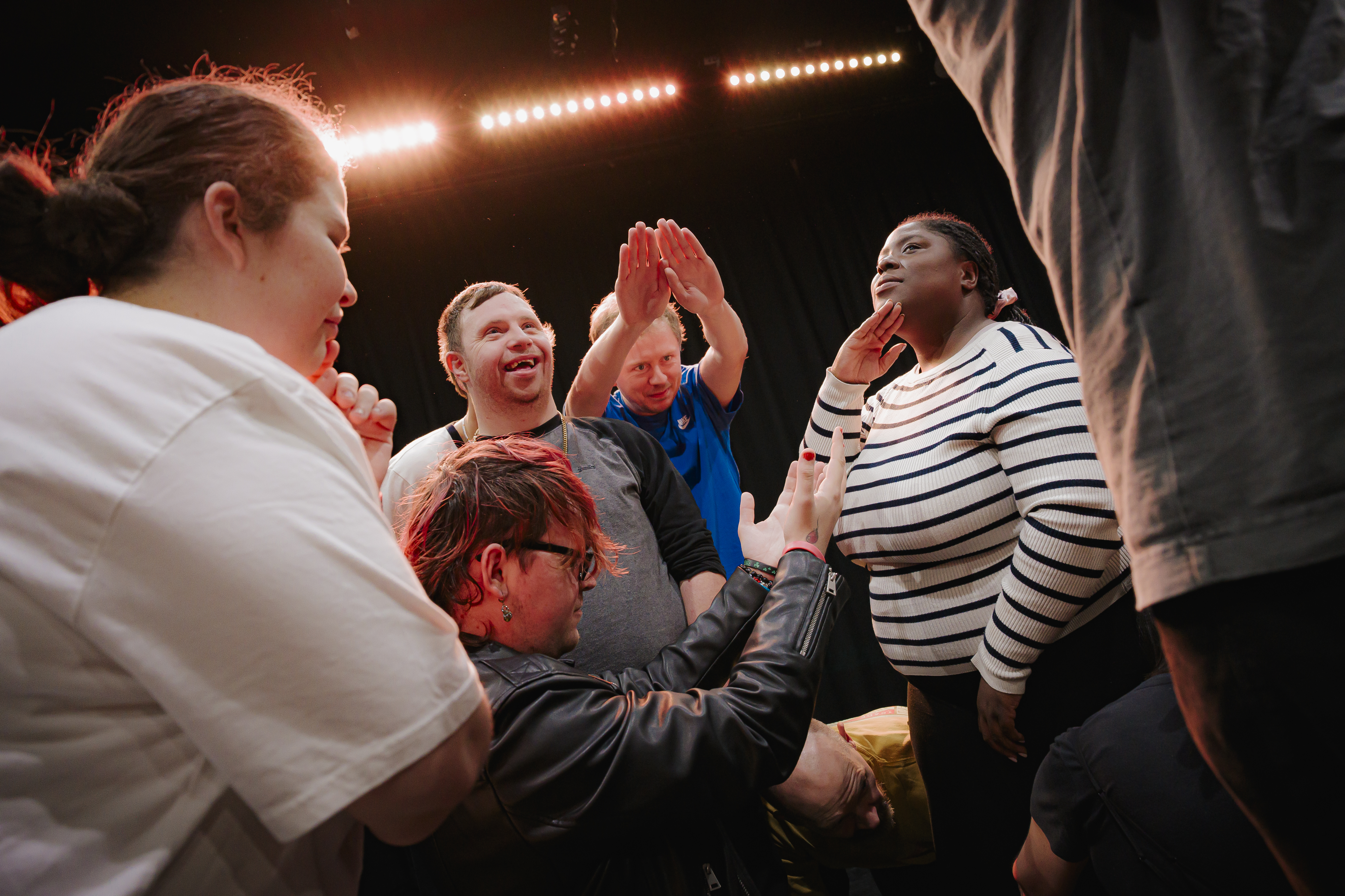 Image of performers during an activity