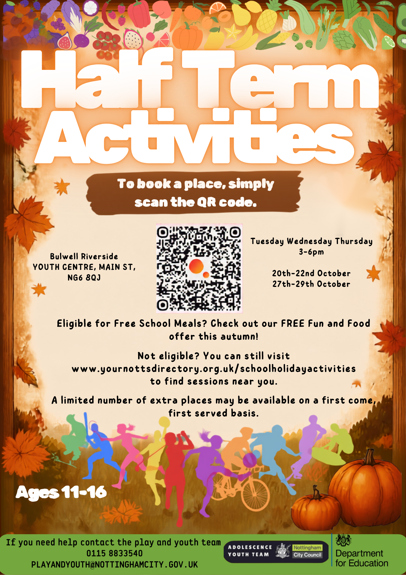 October Half term poster