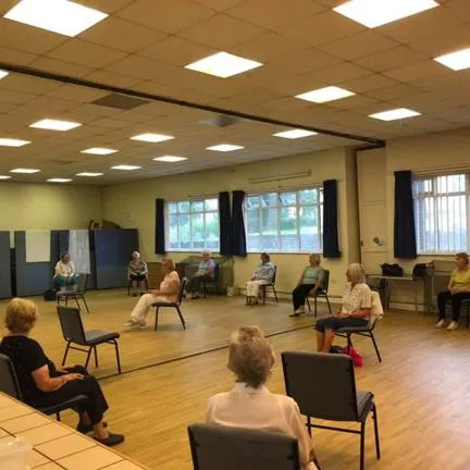 Photo of our exercise sessions in the Hall