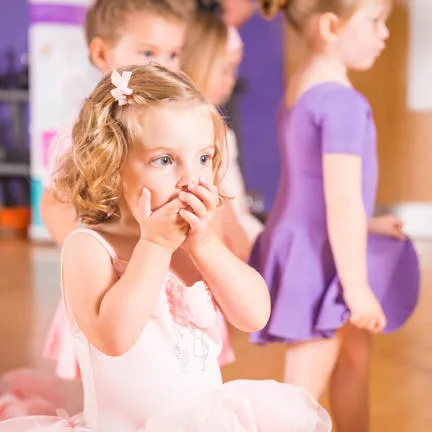 Picture of toddlers in ballet outfits