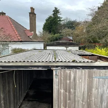 Example of an asbestos roof removal we carry out