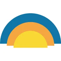 Aurora Wellbeing rainbow - blue, orange and yellow