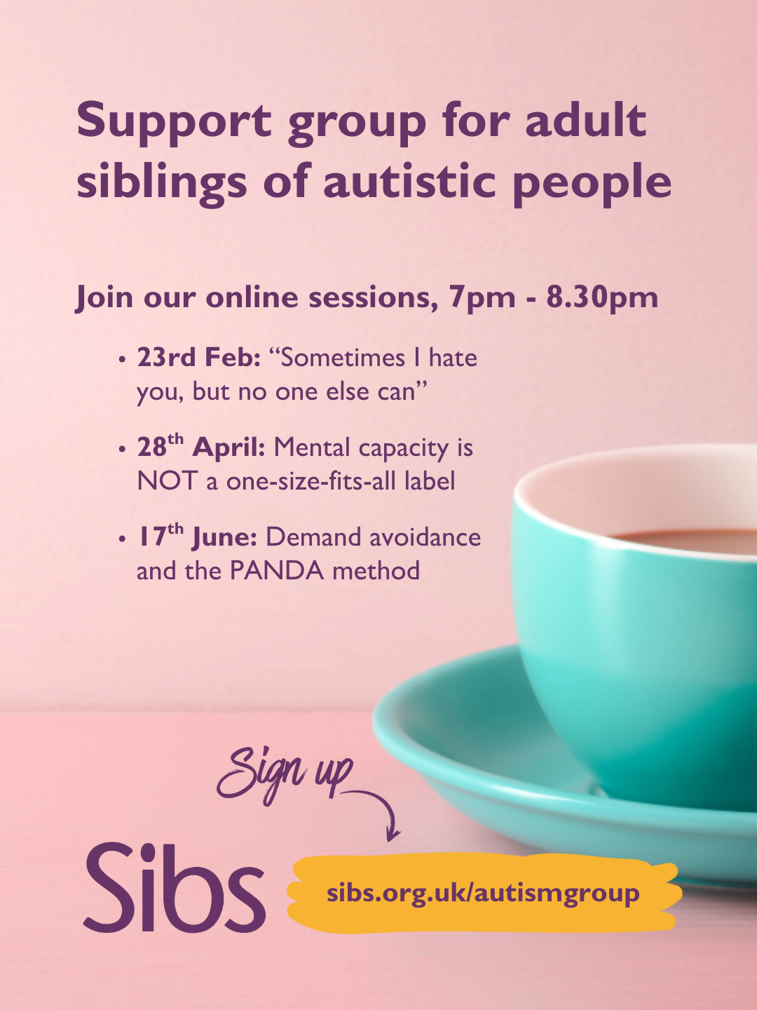 Adult sibling support group