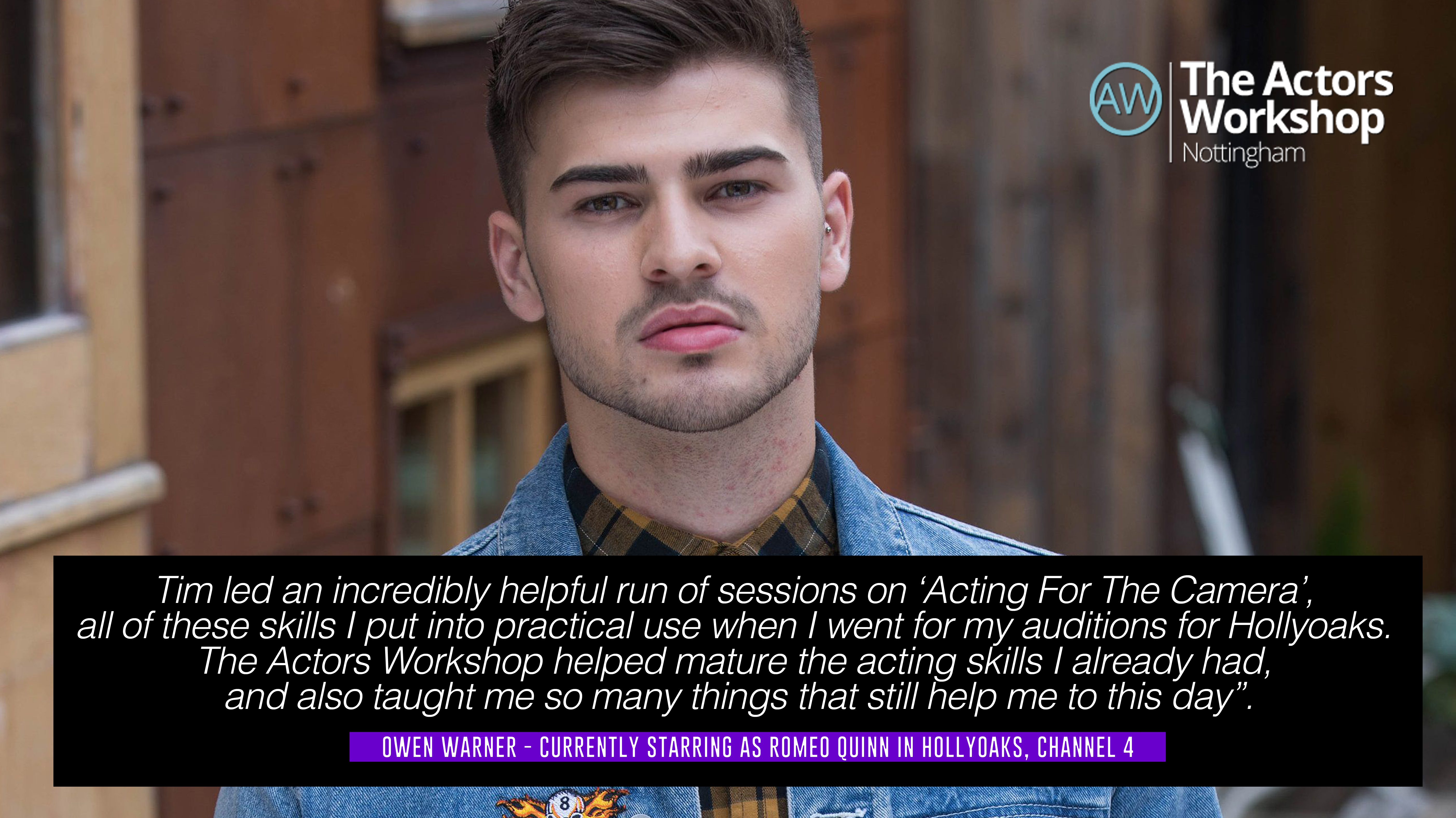 Owen Warner, Actors Workshop Member - Hollyoaks Actor