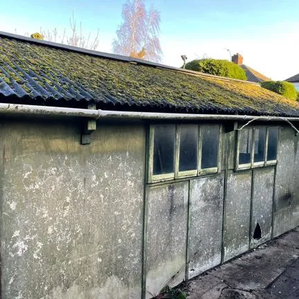 Example of asbestos garages which can be removed
