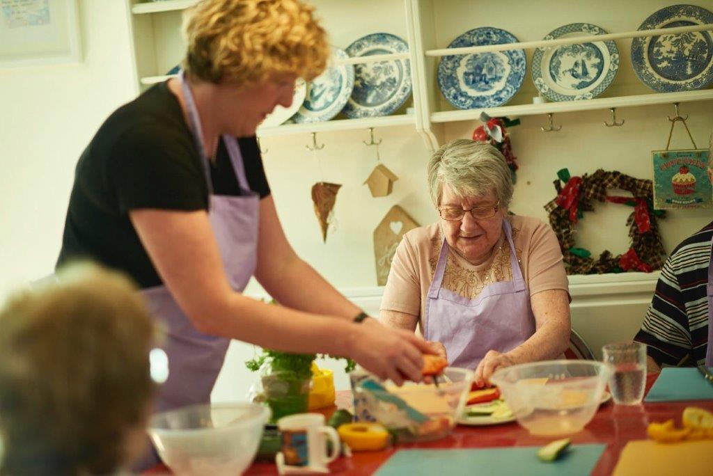 Each household has its own kitchen, the heart of the home.
