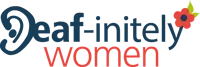 Deaf-initely Women logo