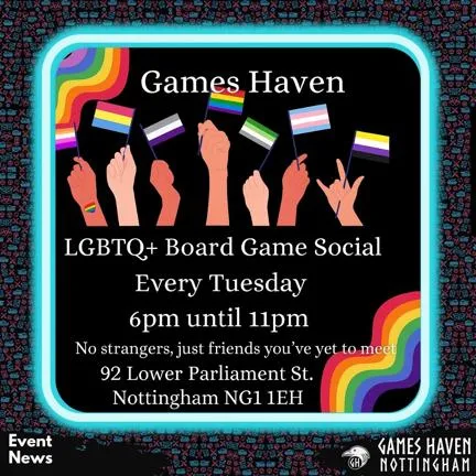 LGBTQ+ Boardgames Night