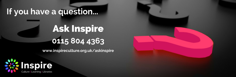 Ask Inspire - If you have a question...
Cerise pink question mark on an monochrome background.