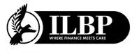 Logo - Bird graphic in black with text ILBP, where finance meets care