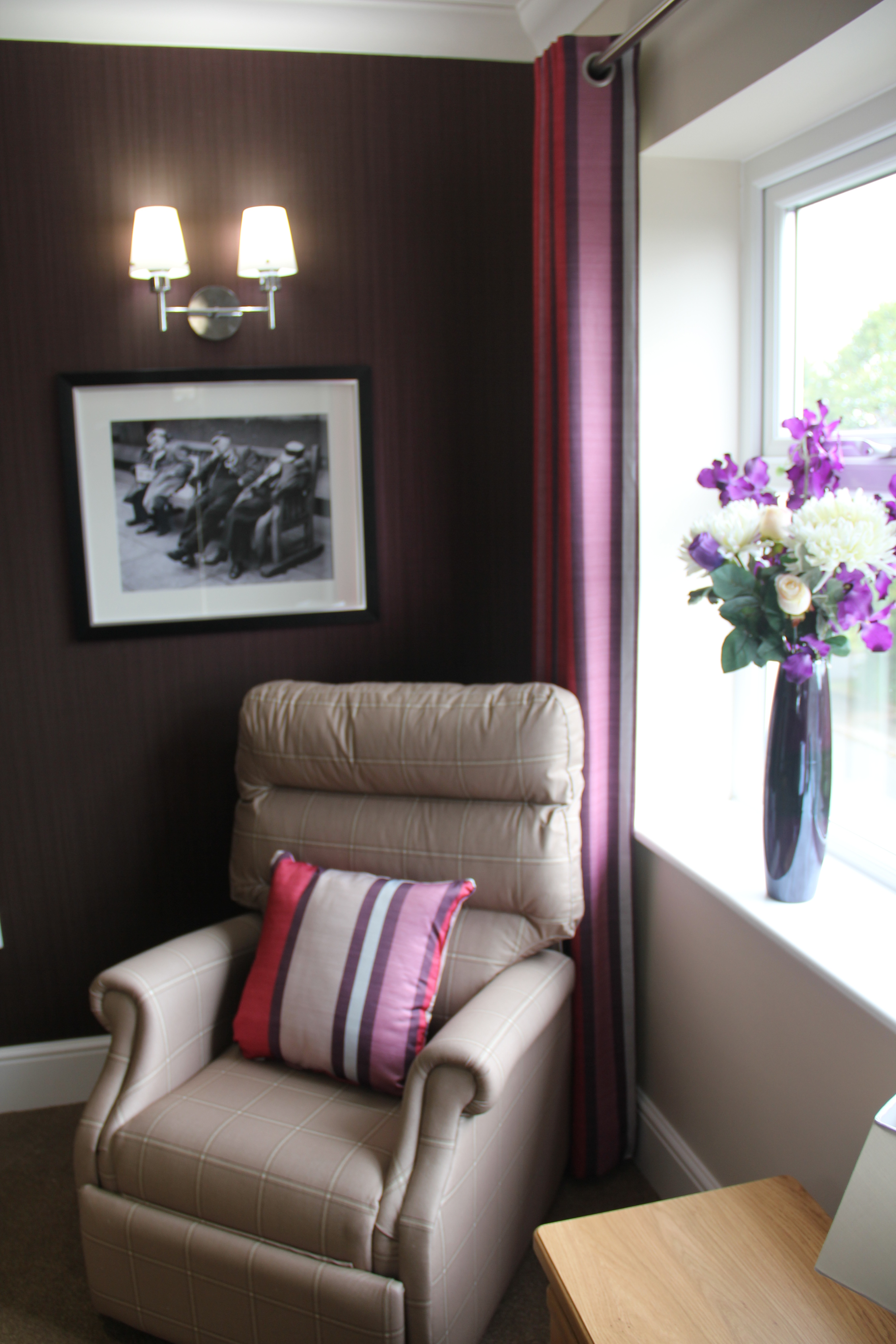 Quiet sitting areas
