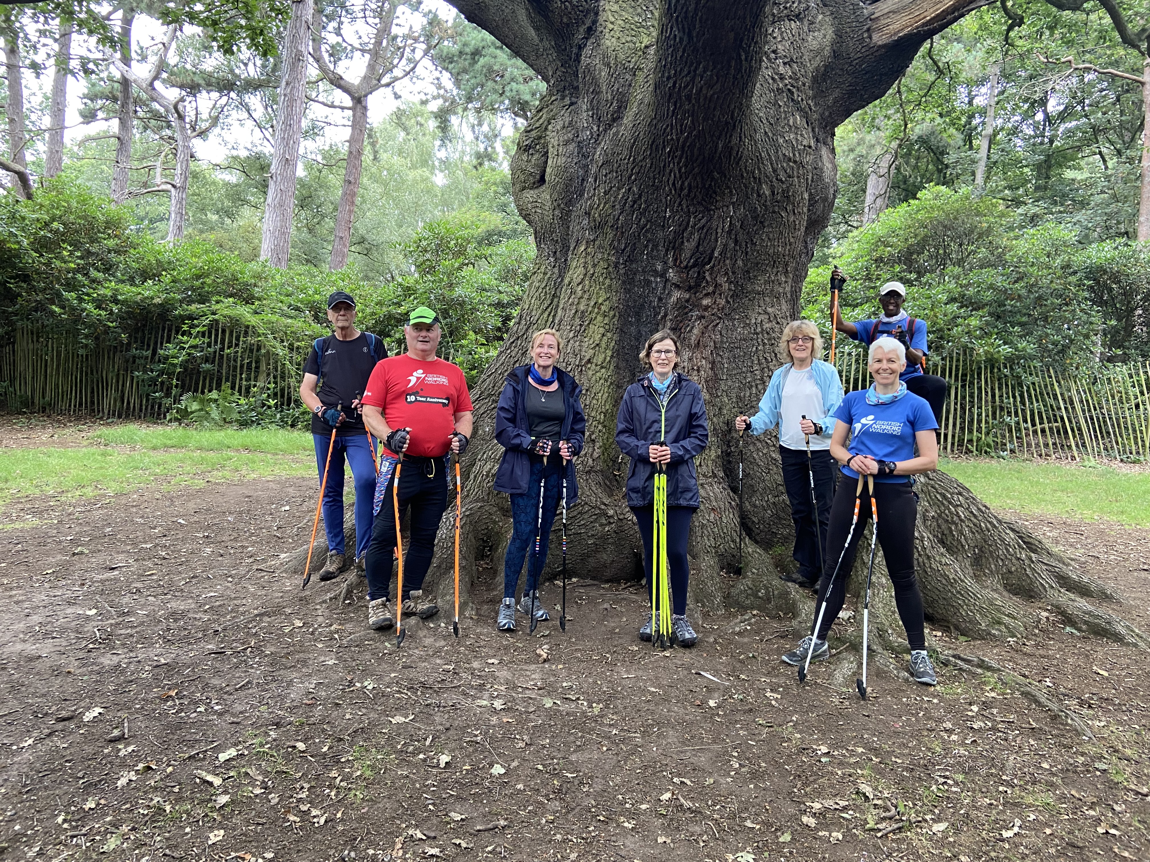 Group photo of Nordic Walkers 2