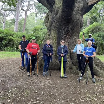 Group photo of Nordic Walkers 2