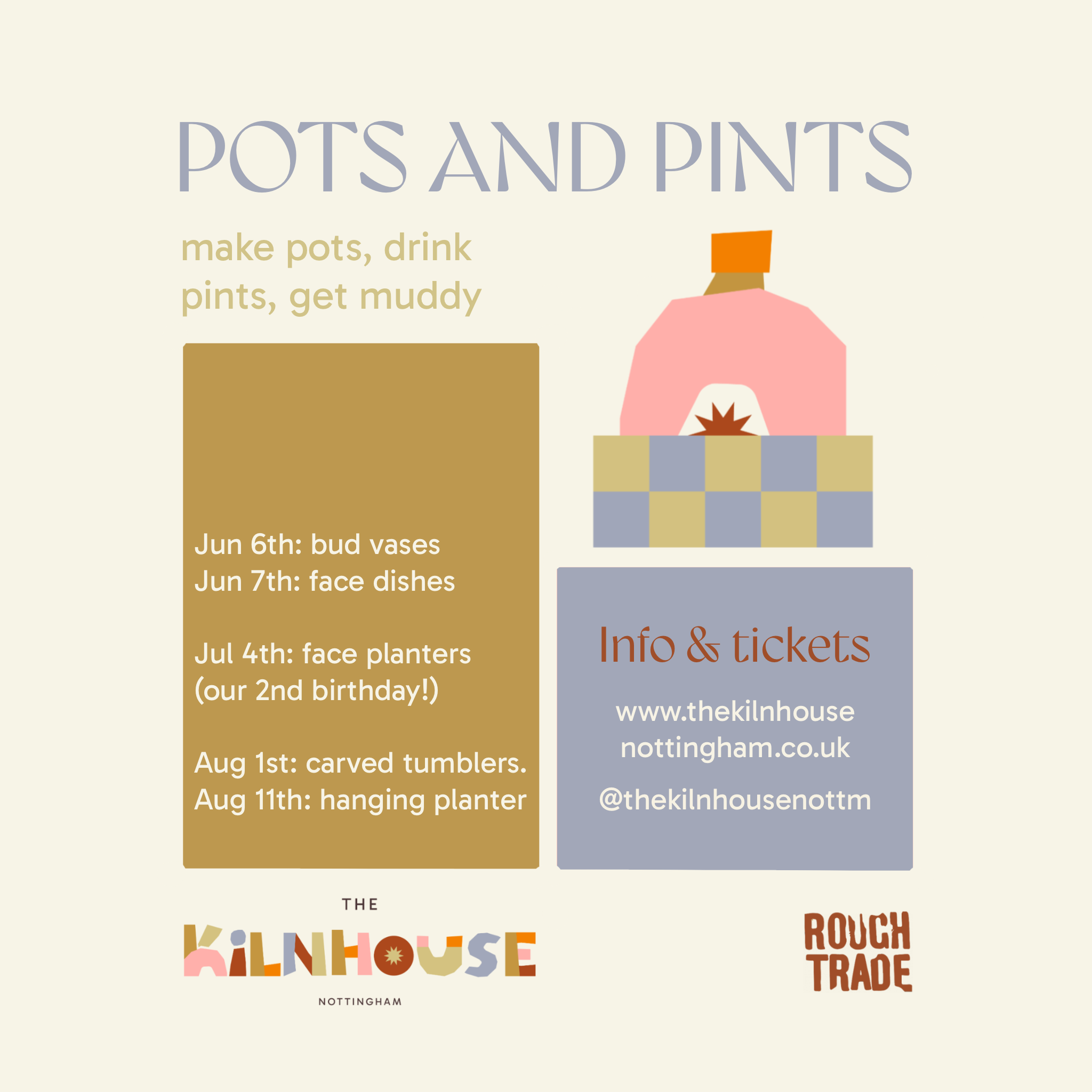 Pots and Pints 2024 Summer Events