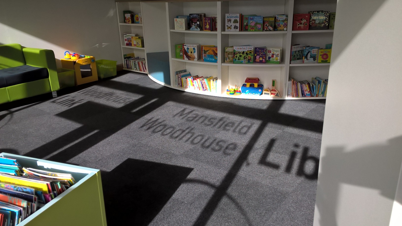 Mansfield Woodhouse Children's Library area