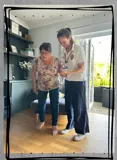 With a lady struggling with her mobility