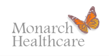 Logo: Butterfly with text Monarch Healthcare