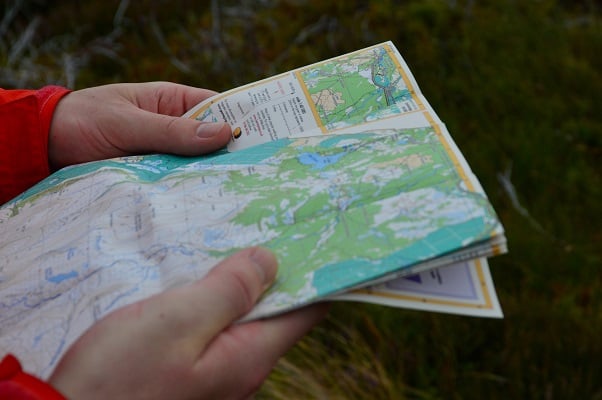 Person Reading Map Picture