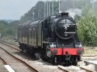 Picture of a black steam train