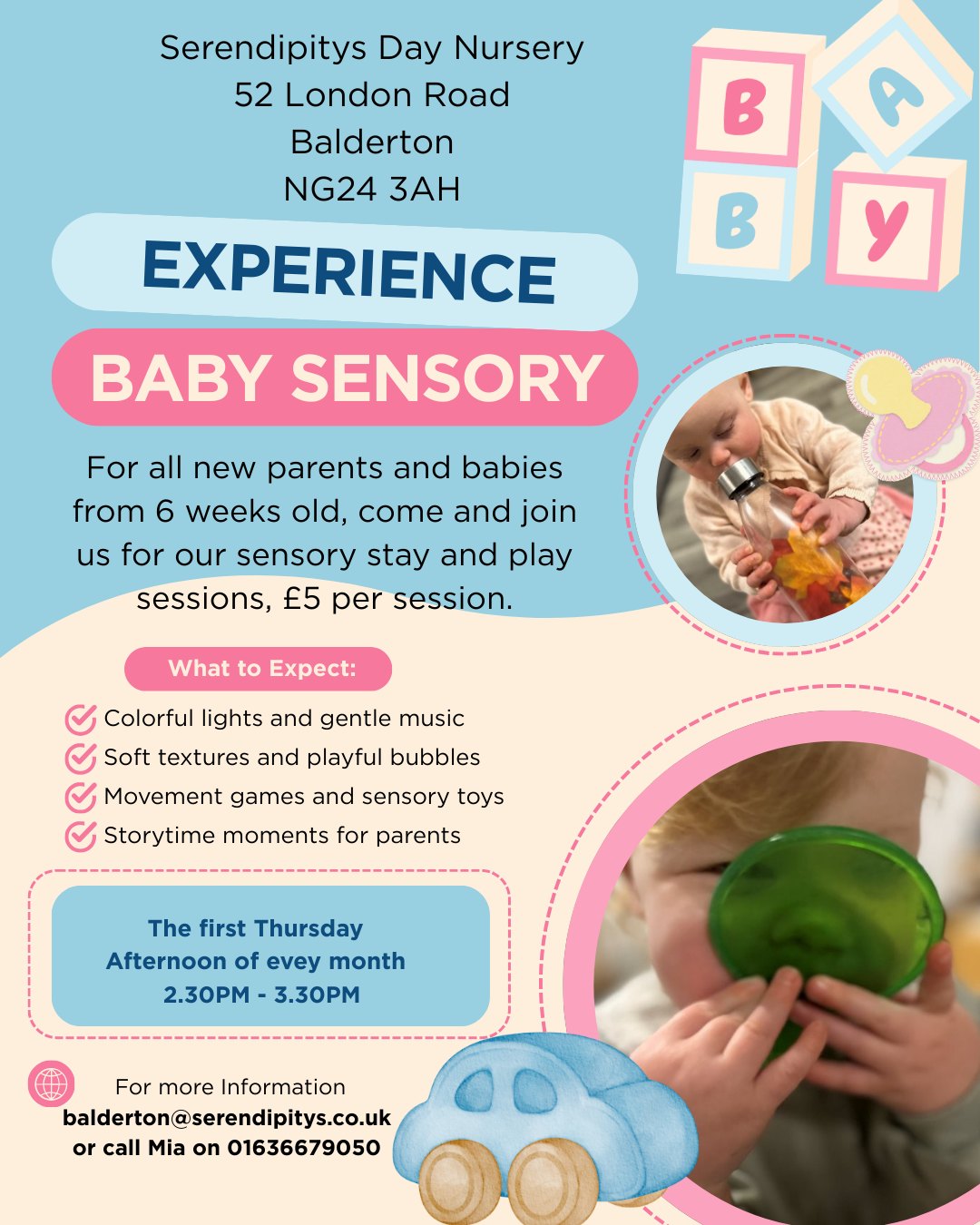 Baby sensory poster
