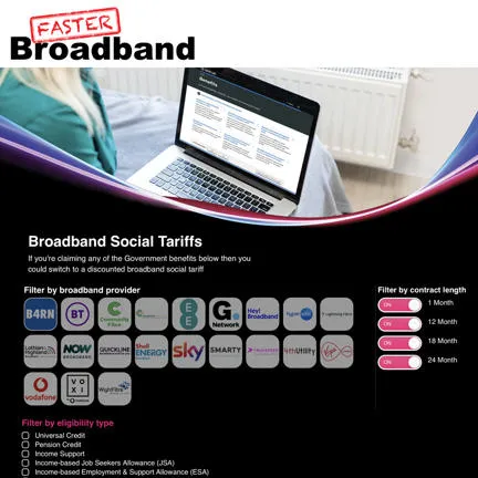 Social tariff broadband