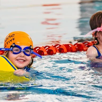 Children swiming