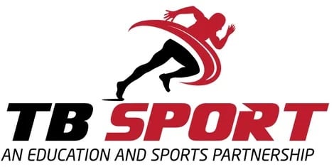 TB Sport logo.  An education and sports partnership