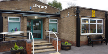 Exterior shot of Warsop Library