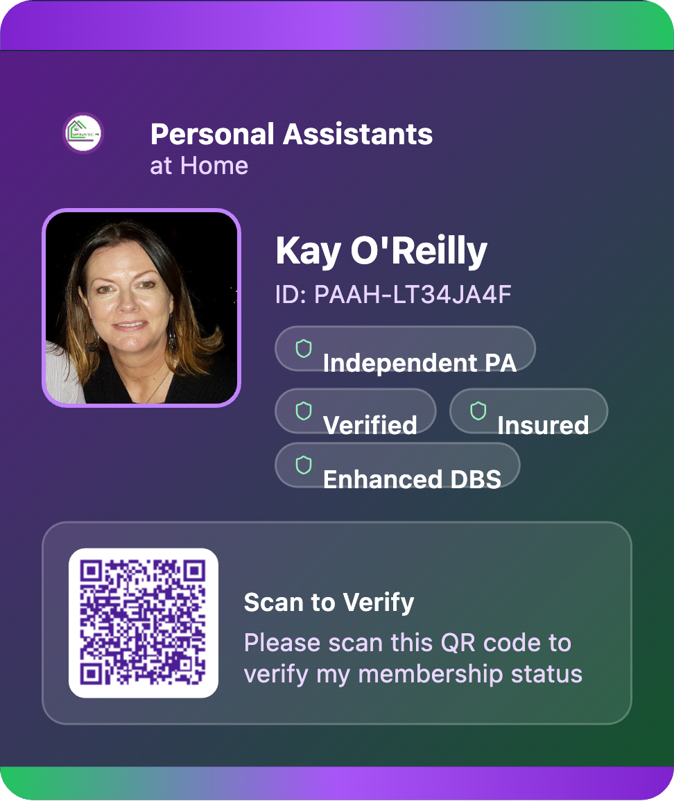 Kay O'Reilly's ID card