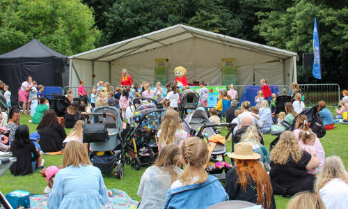 Lark in the park stage area