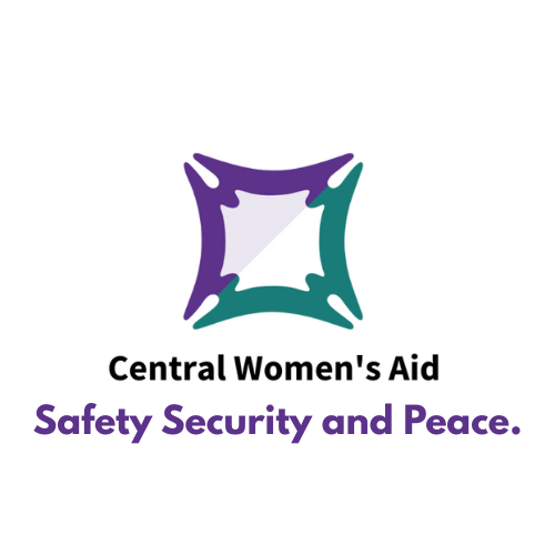 Central Women’s Aid logo above the words “Safety Security and Peace.”