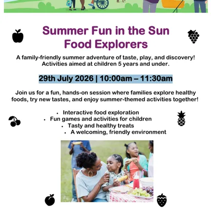 Summer Fun in the Sun. Food Explorers session poster